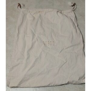 Moore & Giles Cream Cotton Canvas Drawstring Dust Bag Large 22x18 Ivory Storage